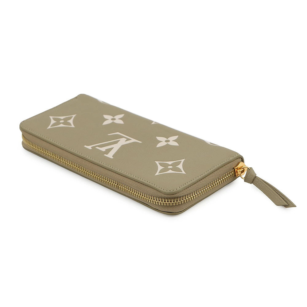 Louis Vuitton Portefeuille Monogram Long Clemence Wallet Empreinte Brown